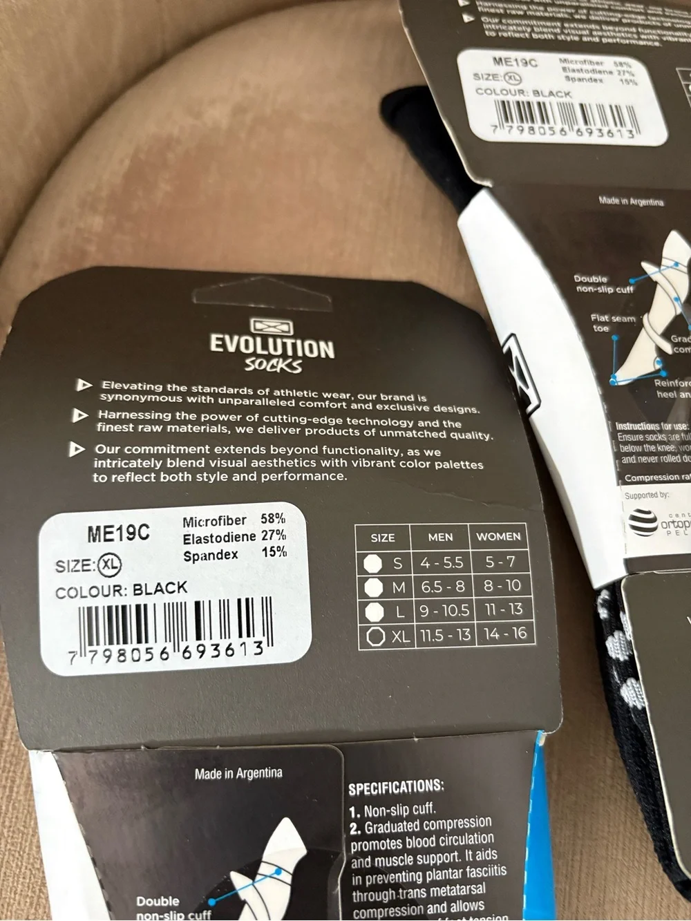 Trail Running Compression Socks Evolution XL Outdoor Microfiber Bundle 3 NWT